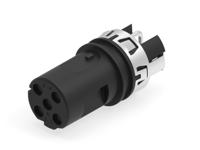 225284-e ERNI Circular Connector, 4 Contacts, Board, M12 Connector, Socket, Female, IP67, M12 Connector Series