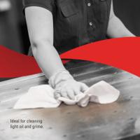 8370 Kimberly Clark WypAll® X60 General Clean™  Blue Cloths for Industrial Cleaning, Dry Use, Box of 200, 418 x 283mm,