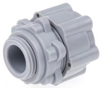 429-656 RS PRO Straight, Conduit Fitting, 16mm Nominal Size, Nylon 66, Grey IP55 rating