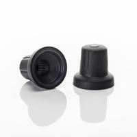 307tpn175-006-illuminated Sifam 17mm Black Potentiometer Knob for 6mm Shaft Splined, 3/07/TPN175 006 ILLUMINATED