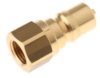 bh2-61-bspp Parker Brass Female Hydraulic Quick Connect Coupling, G 1/4 Male