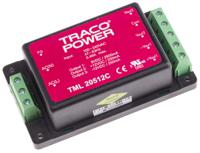 tml-20512c TRACOPOWER Switching Power Supply, TML 20512C, 5 V dc, ±12 V dc, 2.8 A, 250mA, 20W, Triple Output, 100 → 375 V