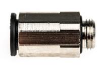 3101-08-10 Legris LF3000 Series Straight Threaded Adaptor, G 1/8 Male to Push In 8 mm, Threaded-to-Tube Connection Style