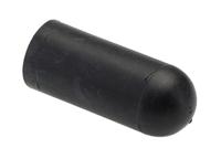 cap23-bk078 Alpha Wire Heat Shrinkable Cap Black, Semi-Rigid Polyolefin, 10.2mm
