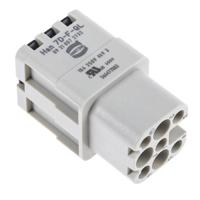 09210072732 HARTING Heavy Duty Power Connector Insert, 10A, Female, Han D Series, 8 Contacts