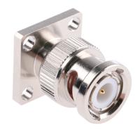 b1551a1-nt3g-50 Amphenol RF, Plug Flange Mount BNC Connector, 50Ω, Solder Termination, Straight Body