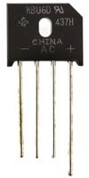 kbu6d-e451 Vishay Bridge Rectifier, 6A, 200V, 4-Pin