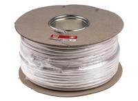 491-875 RS PRO 2182Y 0.75 mm² 2 Core Power Cable, H03VV-F, White PVC, 100m