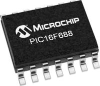 pic16f688t-isl Microchip PIC16F688T-I/SL, 8 bit PIC, PIC16F688 Microcontroller, 20 MHz, 7kB FLASH, 14-Pin SOIC