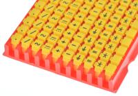 561-01004-wic1-sign-pa66-ye HellermannTyton WIC1 Snap On Cable Markers, Yellow, Pre-printed "-; *; /; +; =; ·; AC; DC; Earth", 2 → 2.8mm