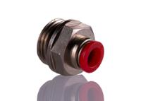 c02250848 Norgren Straight Fitting, G 1/2 Male to Push In 8 mm, Threaded-to-Tube Connection Style