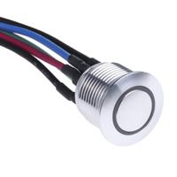 175-8464 RS PRO Illuminated Push Button Switch, Momentary, Panel Mount, 16mm Cutout, SPST, RGB LED, 36V dc, IP67