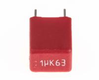 mks2c041001f00kssd WIMA MKS2 Polyester Film Capacitor, 40 V ac, 63 V dc, ±10%, 1μF, Through Hole
