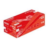 sky98 Skytec SKY Red Powder-Free Nitrile Disposable Gloves, Size M, 10 per Pack