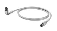 1248280050 Weidmuller, 5m Cat6, Grey RJ45 to Male RJ45 Male, S/FTP Shielded, Terminated LSZH Sheath