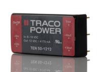 ten-50-1212 TRACOPOWER TEN 50 DC-DC Converter, 12V dc/ 4.17A Output, 9 → 18 V dc Input, 50W, Through Hole, +85°C Max Temp