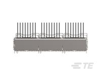 2342886-3 TE Connectivity QSFP Connector, Cage & Heatsink 3-Port 1-Position,