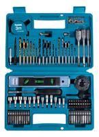 e-10730 Makita 102-Piece Masonry Drill Bit, Metal Drill Bit, Wood Drill Bit Set for Metal, Wood, 54 Max, 3 Min, Metal Bits