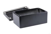 487-261612e-68 Deltron 486 Series Black Aluminium Enclosure, IP68, 260 x 160 x 120mm
