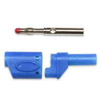 bu-3110410-6 Mueller Electric Blue Male Banana Plug, 4 mm Connector, Solder Termination, 20A
