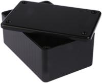 1591lsbk Hammond 1591 Series Black ABS Enclosure, IP54, Black Lid, 85 x 56 x 35mm