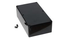 1591esbk Hammond 1591 Series Black ABS Enclosure, IP54, Black Lid, 191 x 110 x 57mm
