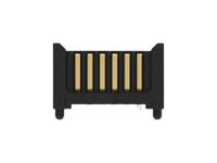 114711-e ERNI 11471 Series Vertical Surface PCB Header, 6 Contact(s), 0.8 mm Pitch, 1 Row, Shrouded