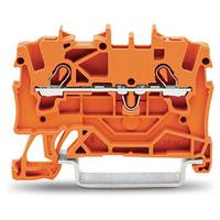2001-1202 WAGO  TOPJOB S Series Orange, 1.5mm², 1-Level, Push-In Cage Clamp Termination, ATEX, EAC Ex, IECEx