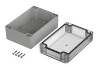 07415108-xm-151008-g-7035 Bopla Euromas X Series Light Grey Polycarbonate Enclosure, IP66, IP68, IK07, Clear Lid, 150 x 100 x 75mm
