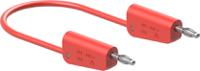 641034-10022 Staubli Test lead, 19A, 30V ac, Red, 1m Lead Length