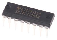 sn74ls139an Texas Instruments SN74LS139AN, Decoder, 16-Pin PDIP