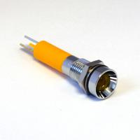 19050352 CML Innovative Technologies 1905X Series Yellow Panel Mount Indicator, 24V c.c., 8mm Mounting Hole Size, Solder Tab