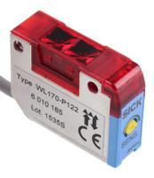wl170-p122 Sick Retro-reflective Photoelectric Sensor 0.1 → 0.8 m Detection Range PNP IP67 Block Style WL170-P122
