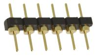 bbl-106-g-e Samtec BBL Series Straight Through Hole Pin Header, 6 Contact(s), 2.54 mm Pitch, 1 Row, Unshrouded
