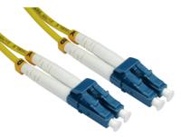 284-6917 RS PRO LC to LC Duplex Single Mode OS2 Fibre Optic Cable, 3mm, Yellow, 500mm