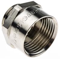 52104581 Lapp Cable Gland Adaptor, M16 Exterior Thread, M20 Interior Thread, Nickel Plated Brass, SKINDICHT Series