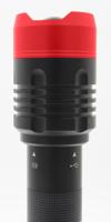 255-4196 RS PRO LED Torch Black, Red - Rechargeable 10000 lm, 267 mm