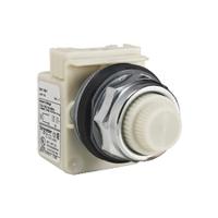 9001kp1w31 Schneider Electric, 9001K, Panel Mount White Incandescent Pilot Light, 30mm Cutout, Round, 110 → 120V ac