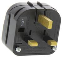 icp3-bk-r-10a PowerConnections Italy to UK Mains Connector Converter, Rated At 10A