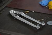 117b Facom Adjustable Spanner, 245 mm Overall, 100mm Jaw Capacity, Metal Handle