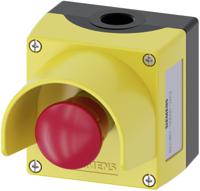 3su1851-0nd00-2ac2 Siemens SIRIUS ACT 3SU18 Series Twist Release Emergency Stop Push Button, Panel Mount, 22mm Cutout, 1NO + 2NC, IP66,