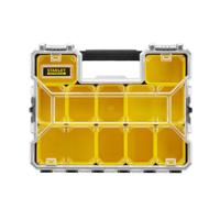 1-97-517 Stanley 10 Cell Black, Yellow Metal, PC Compartment Box, 446mm x 432mm x 640mm