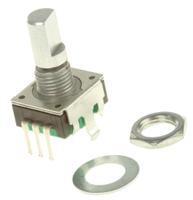 pec11r-4215f-s0024 Bourns 24 Pulse Incremental Mechanical Rotary Encoder with a 6 mm Flat Shaft (Not Indexed), Through Hole