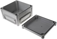ekha-130-g-ekhvt Fibox EK Series Grey Polycarbonate Enclosure, IP66, IP67, Flanged, Grey Lid, 190 x 190 x 130mm