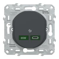 s340406 Schneider Electric Anthracite, 1 Gang, Ovalis C Series