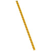 0-384-43 Legrand Clip Tag Cable Marker, Black on Yellow, for Cable, 0 384 43