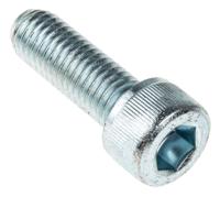 484-0054 RS PRO Bright Zinc Plated Steel Hex Socket Cap Screw, DIN 912, M10 x 30mm