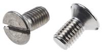 914-1721 RS PRO Slot M8 Countersunk A2 304 Stainless Steel Machine Screws DIN 963 x 16.0mm