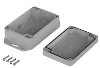 07812085-xt-120805-wl-7035 Bopla Euromas X Series Light Grey ABS Enclosure, IP66, IP68, IK07, Flanged, Light Grey Lid, 120 x 80 x 45.2mm