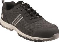 bostospno47 Delta Plus Men's Black, Grey Composite Toe Capped Safety Trainers, UK 12, EU 47